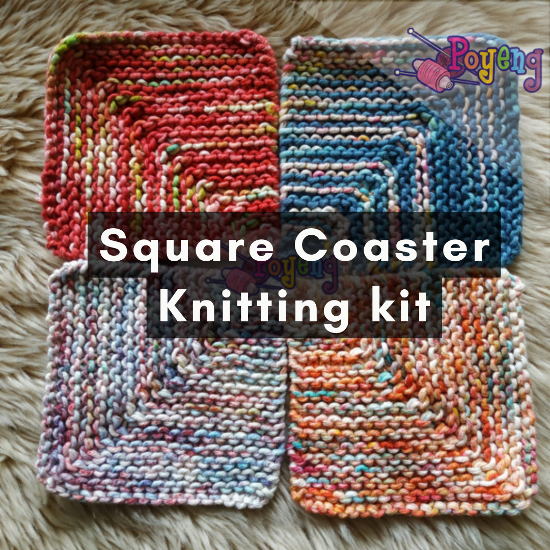 KIT Knitting Super Pemula : Workshop Membuat Square Coaster